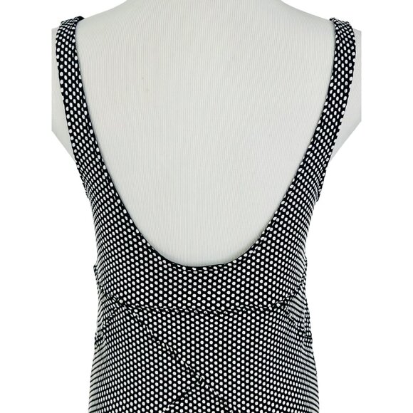 Free People Intimately Sexy Black & White Polka Dot Bodycon Mini Dress - Picture 11 of 16